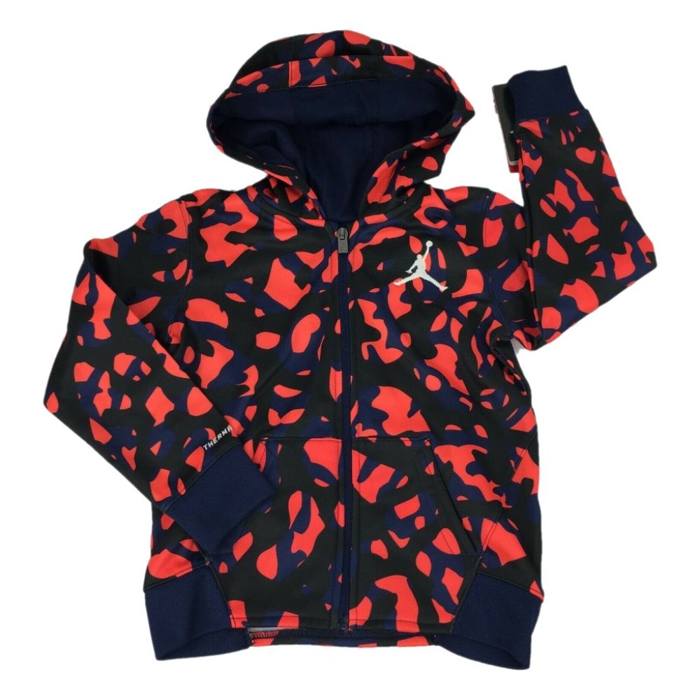 JORDAN Jumpman Full Zip Camo Hoodie Boys Therma